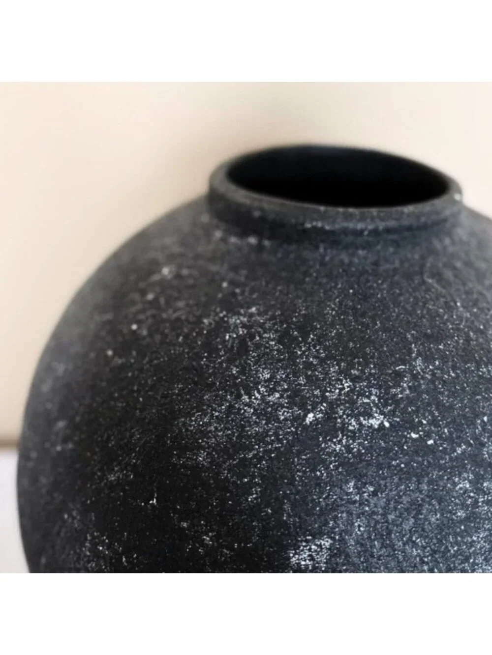 Large Rustic Ceramic Vase 10.6” Tall - Handmade Farmhouse Decor Accent Piece